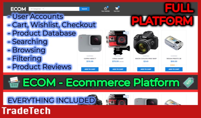 ECOM Ecommerce web platform with source code