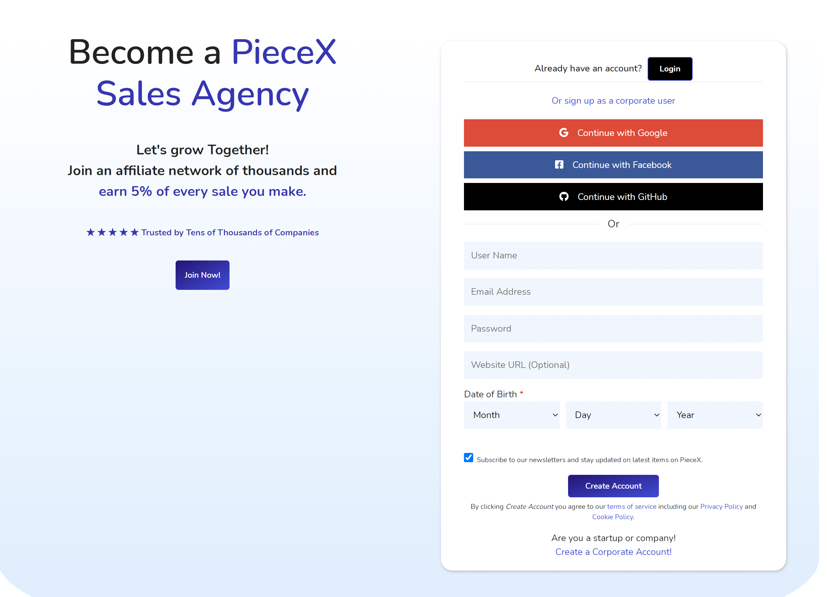 PieceX Partner program, sell source code with us